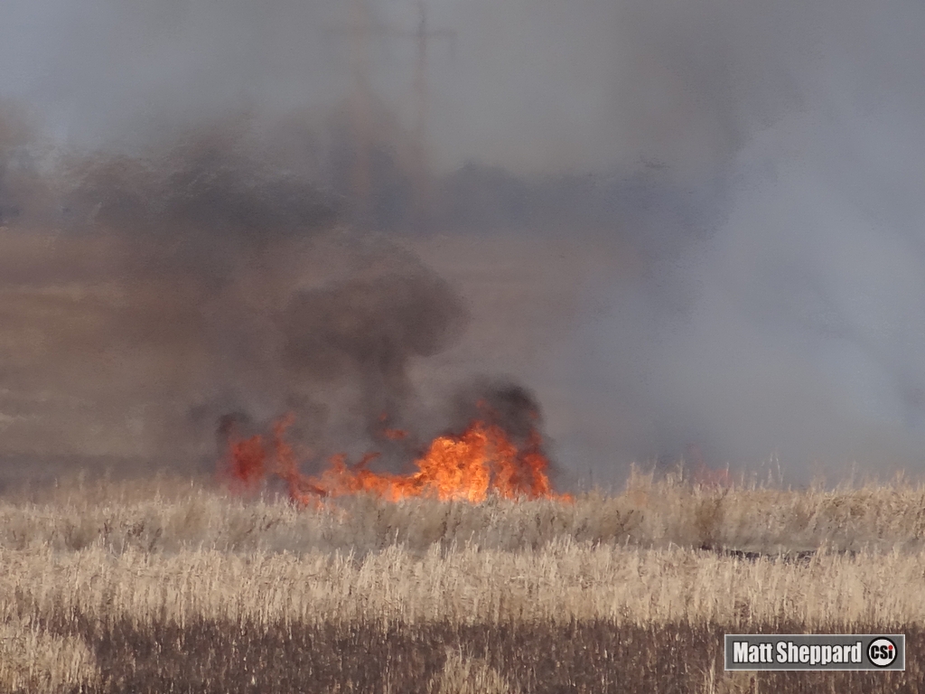 Rural fire east of Jamestown April 10, 2015 - CSi photos
